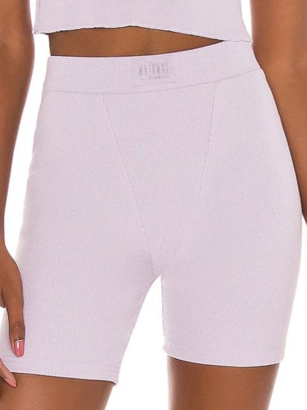 Winter Muse LNGE Rib Short in Lilac